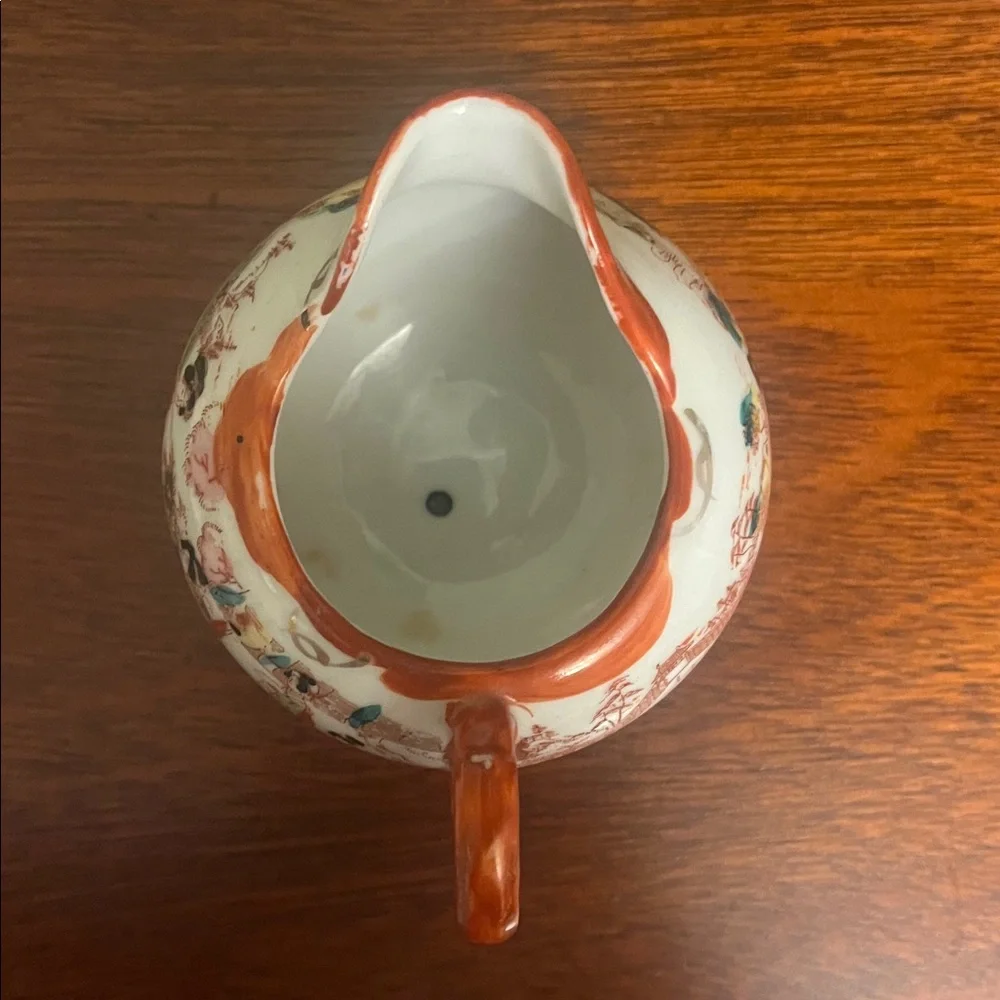 Antique Vintage Asian Made in Japan Geisha Girl Hand-Painted Creamer Pitcher